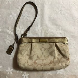 Gold Coach Wristlet ✨